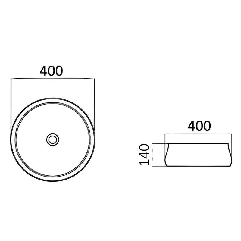 Fine Ceramic Basin 400mm - Beyond Bathware