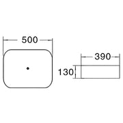 Fine Ceramic Basin 500mm - Beyond Bathware