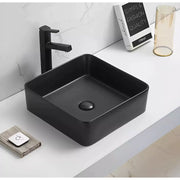 Fine Ceramic Basin Matte Black 360mm - Beyond Bathware