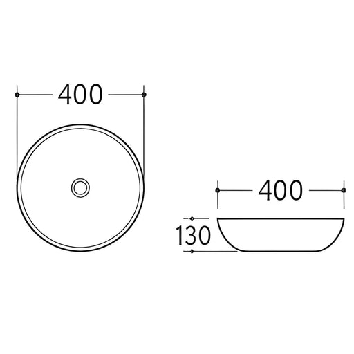 Fine Ceramic Basin PA4040 - Beyond Bathware