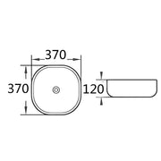 Fine Ceramic Basin Ultra Slim 375mm - Beyond Bathware