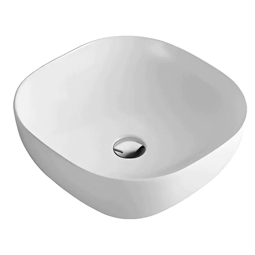 Fine Ceramic Basin Ultra Slim Gloss White 415mm - Beyond Bathware