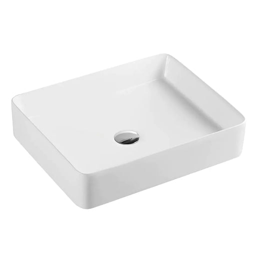 Fine Ceramic Basin Ultra Slim Gloss White 500mm - Beyond Bathware