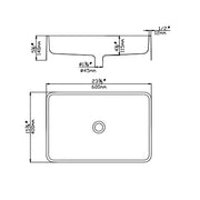 Quartz Art Basin 600mm - Beyond Bathware