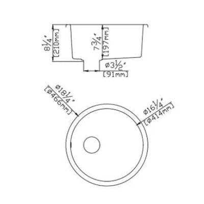 Quartz Undermount Kitchen Sink 466mm - Beyond Bathware