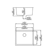 Quartz Undermount Kitchen Sink 543mm - Beyond Bathware