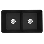 Quartz Undermount Double Bowl Kitchen Sink 838mm - Beyond Bathware