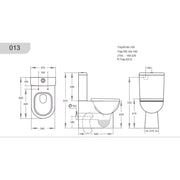Rio Back To Wall Toilet Suite Gloss White - Beyond Bathware