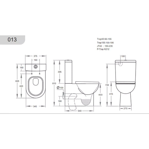 Rio Back To Wall Toilet Suite Gloss White - Beyond Bathware