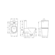Stella Rimless Smart Toilet With Remote Control Gloss White - Beyond Bathware